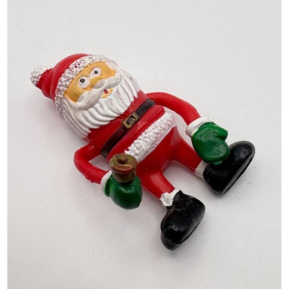 Vintage Flexible Santa Claus Christmas Figure Bell Ringer - Picture 4 of 6